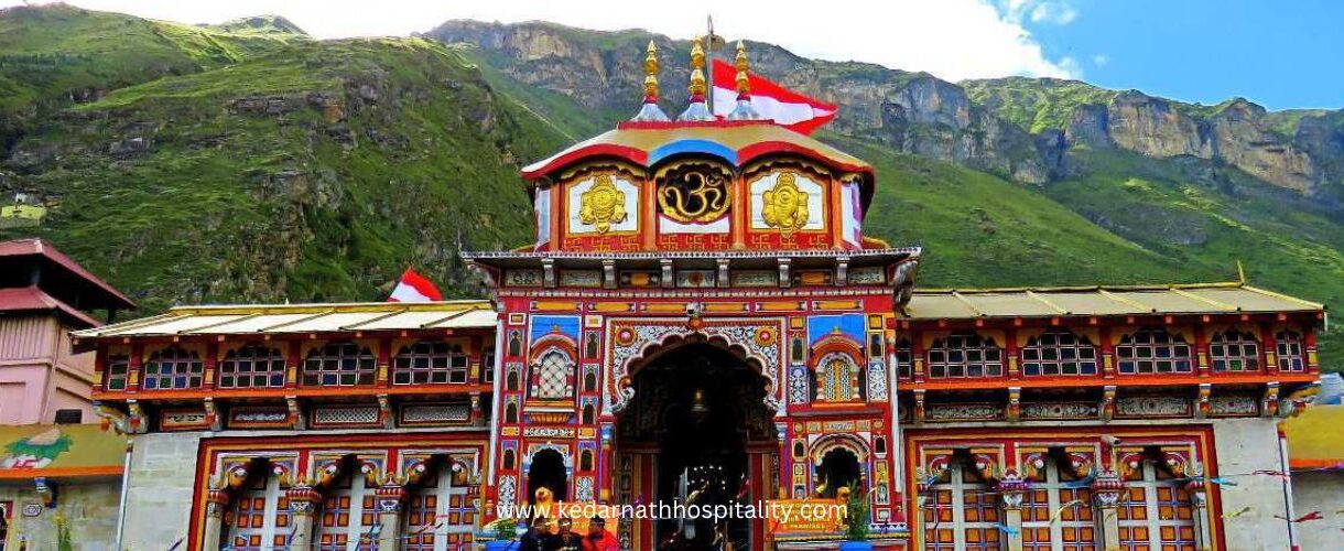 Badrinath dham yatra - image is badrinath temple - kedarnath hospitality